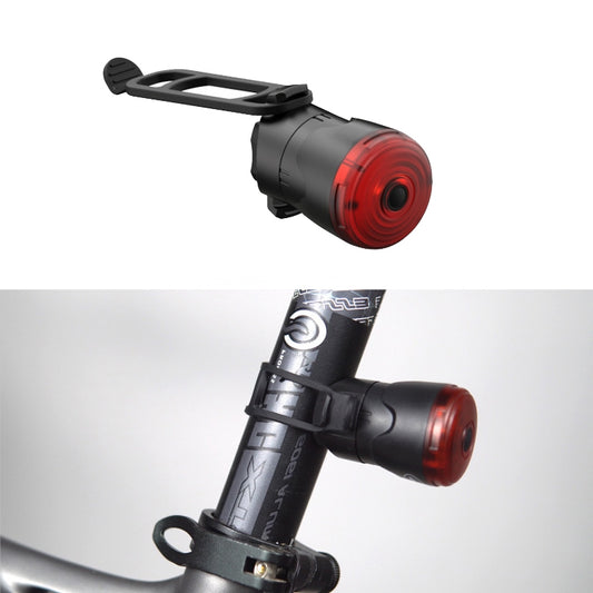 Feu arrière de freinage intelligent portable, feu d'avertissement de sécurité, chargement USB, lampe étanche avec affichage de l'électricité, pour arceau de selle, pour tige de selle.