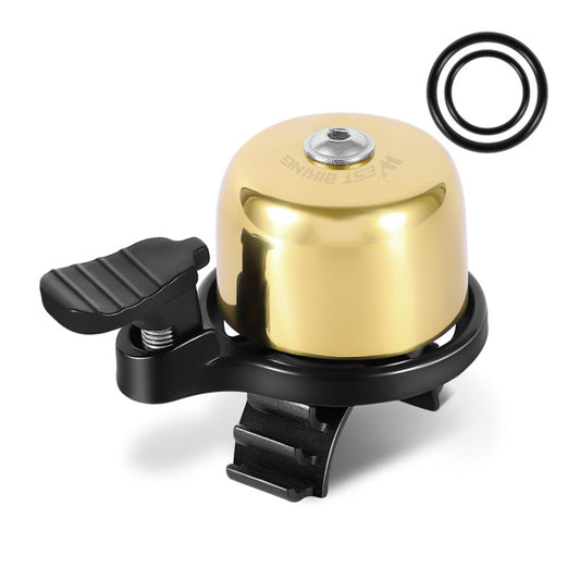 WEST BIKING YP0706048 Bicycle Copper Bell Mountain Bike Mini Bell, West Biking Bicycle Bell(Black), West Biking Bicycle Bell(Golden)