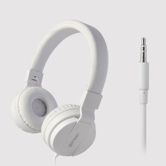 Gorsun GS-778 Casque Audio Filaire pour Téléphone Portable et Ordinateur Portable Enfant, Blanc, Jaune, Bleu, Noir, Orange, Rose Rouge