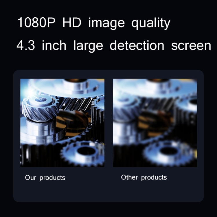 Industrial Dual-Lens Endoscope HD Handheld Screen Pipe Car Inspection Tool, Line Length 1m, Line Length 5m, Line Length 10m