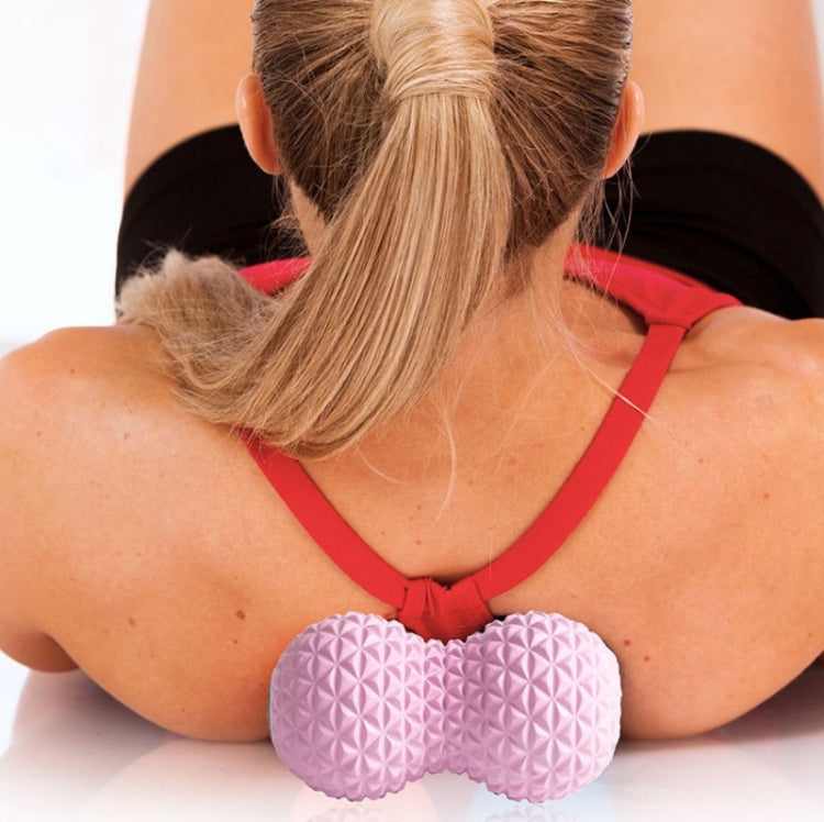 AMYUP Massage Plantar Fascia Ball Cervical Acupoint Deep Muscle Relaxation Peanut Ball, Pink, Blue