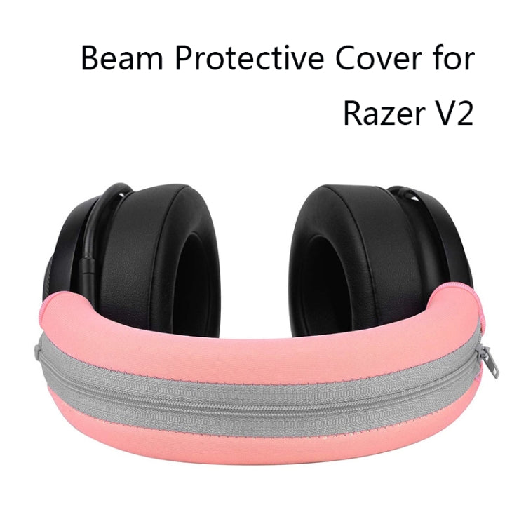 2 STÜCK Headset-Schwammgehäuse für Razer V2, Kopfband-Schutzhülle (Schwarz), Kopfband-Schutzhülle (Weiß), Kopfband-Schutzhülle (Grün), Kopfband-Schutzhülle (Pink), Rund (Schwarz), Rund (Schwarz-Grünes Netz), Ellipse (Schwarz)
