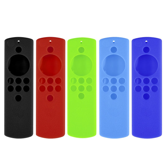 2 PCS Y19 Remote Control Silicone Protective Cover for Alexa Voice Remote Lite / Fire TV Stick Lite, Black, Red, Blue, Night Light Blue, Luminous Green
