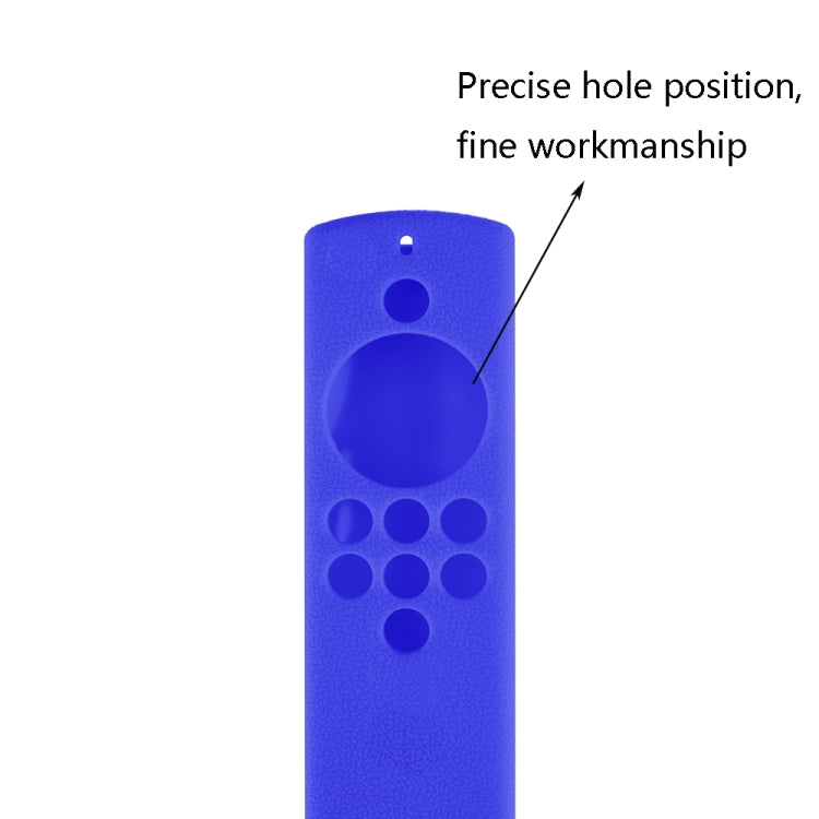 2 PCS Y19 Remote Control Silicone Protective Cover for Alexa Voice Remote Lite / Fire TV Stick Lite, Black, Red, Blue, Night Light Blue, Luminous Green