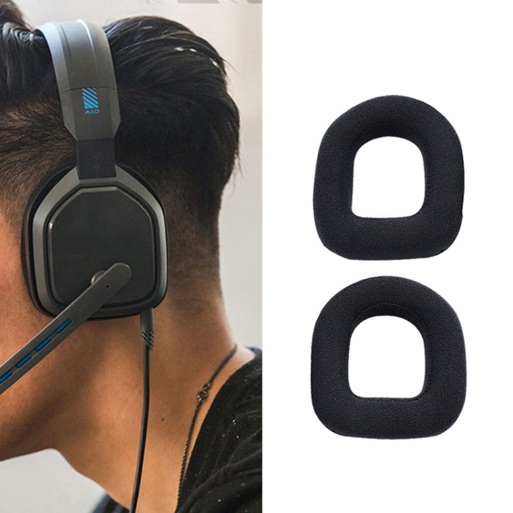 2 Stk. Gaming-Headset-Schwamm-Schutzhülle, Flanell-Ohrenschützer für Logitech A10, Kopfbügel für Logitech A10, Flanell-Ohrenschützer für Logitech A40, Flanell-Ohrenschützer für Logitech A50, Flanell-Kopfbügel für Logitech A50
