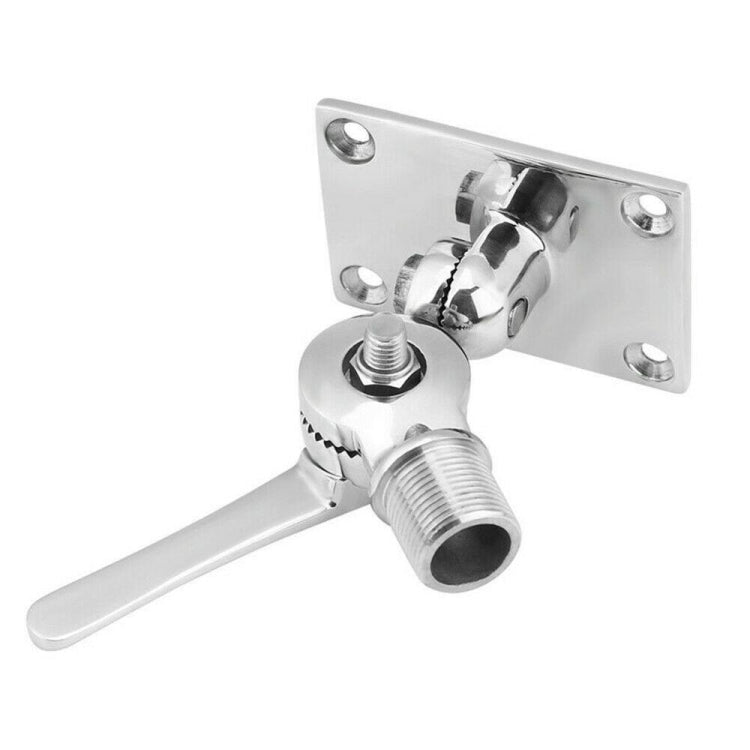 316 Stainless Steel Marine VHF Adjustable Antenna Base Mount For Boat, 92mm