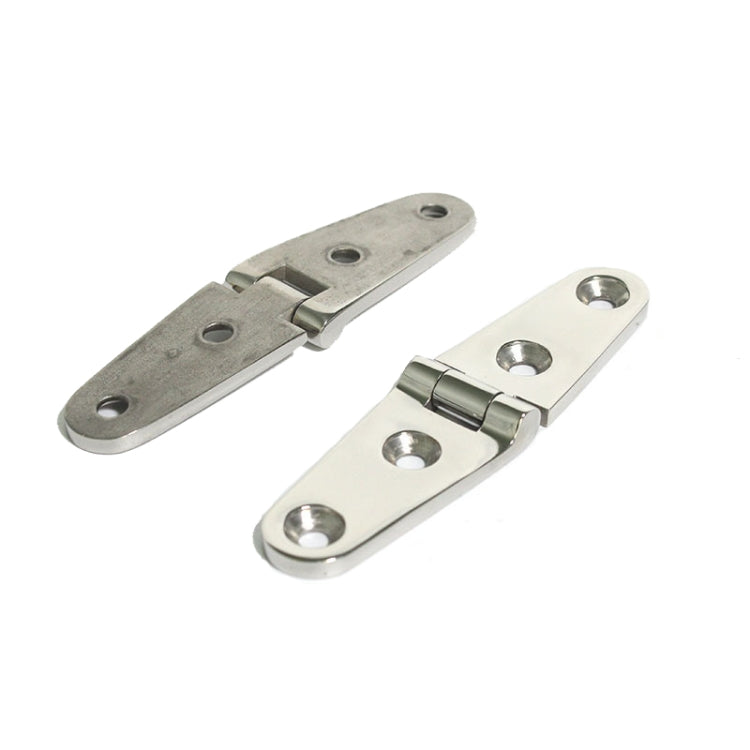 Four-Hole Stainless Steel Hinge 316 Flat Open Bearing Hinge, 103 x 27mm
