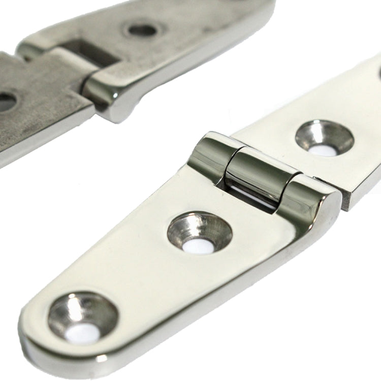 Four-Hole Stainless Steel Hinge 316 Flat Open Bearing Hinge, 103 x 27mm