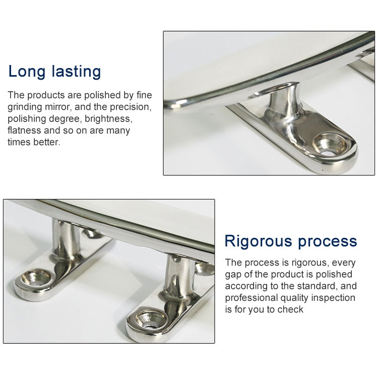 316 Stainless Steel Light-Duty Flat Claw Bolt Speedboat Yacht Ship Accessories, 100mm 4inch, 125mm 5inch, 150mm 6inch, 200mm 8inch, 250mm 10inch