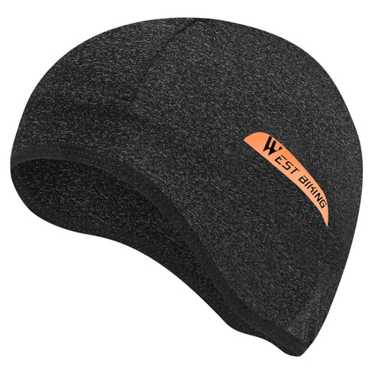 West Biking YP0201294 Chapeau d'été en soie glacée, cagoule coupe-vent, doublure de casque respirante et à séchage rapide, bonnet de cyclisme en soie glacée (Noir), bonnet de cyclisme en soie glacée (Gris)