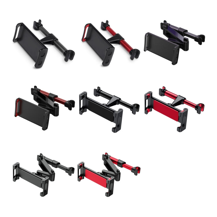 Car Seat Telescopic Bracket Car Rear Pillow Mobile Phone Bracket, 06 Upgrade Version Black, 06 Upgrade Version Red