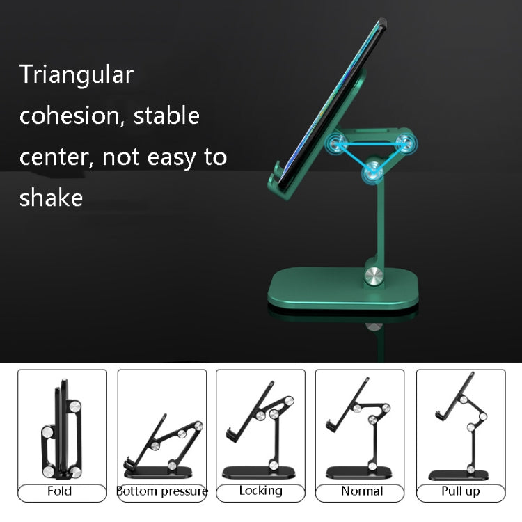 CYX-PH2 Mobile Phone Tablet Desktop Bracket Folding Telescopic Phone Bracket, Black, Green, White, Red