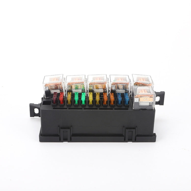 Car Modified 11-Way Fuse With 6-Way Relay Car Machine Cabin Link Inner Cassette Seat, 11-Way Fuse