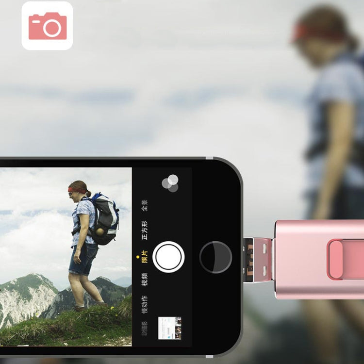 SH02 USB 3.0 + 8 Pin + Mirco USB + Type-C 4 In 1 Mobile Computer U-Disk With OTG Function