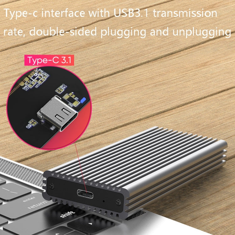 M.2 NVME / NGFF Mobile Hard Disk Box TYPE-C3.1 Notebook External Solid State Drive Box, Style:, PC280K NVME Double Cable, PC280K NVME Single Cable