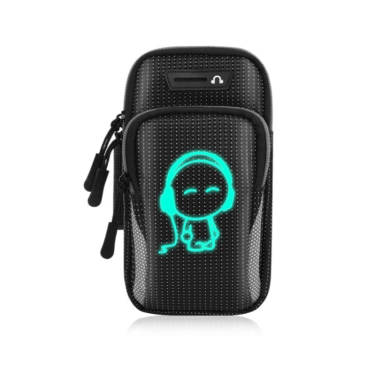 2 PCS Running Mobile Phone Arm Bag Sports Wrist Bag Universal For Mobile Phones Within 6 Inche, Black, Black Doll, Gray, Gray Doll, Green, Green Doll, Pink, Pink Doll, Red, Red Doll, Blue, Blue Doll