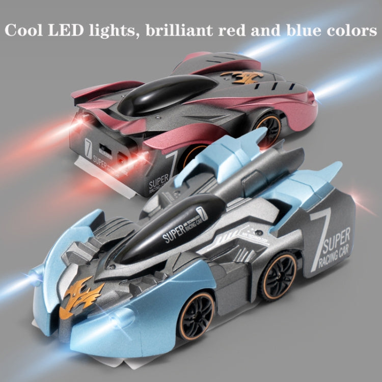 Ferngesteuertes Wandkletterauto Mini-Elektro-Fernlenkauto Kinderspielzeug, Rote Ladegriff-RC-Edition, Rote Flammengriff-RC-Edition, Blaue Bremsgriff-RC-Edition, Blaue Blitzgriff-RC-Edition, Rote Ladeuhr-RC-Edition