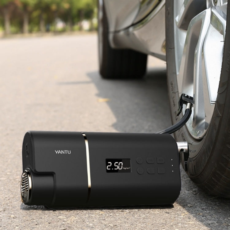 YANTU A31 Car Smart Digital Display Air Pump Electric Portable Tire Pump, Specification:, A31 Wireless Version Black