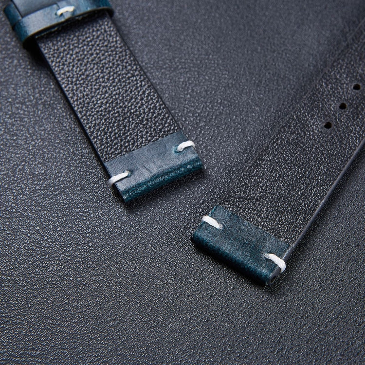 HB001 Color-Changing Retro Oil Wax Leather Ultra-Thin Universal Watch Strap, 18mm, 20mm, 22mm