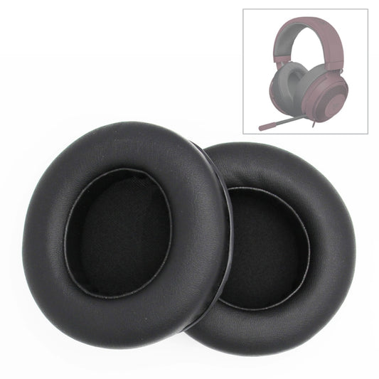 1 Pair Thicken Sponge Headset Set 90mm Earmuffs For Kraken 7.1 V2 Pro, Black, Orange