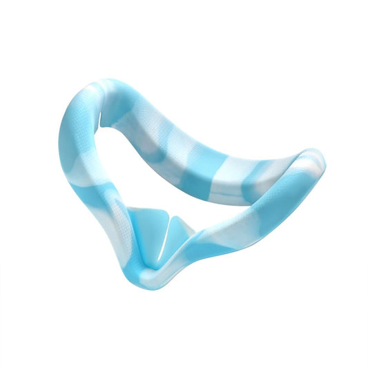 VR Silicone Eye Cover Anti-Sweat And Decontamination Color VR Goggles For Oculus Quest 2, White Blue, White Pink, White Yellow