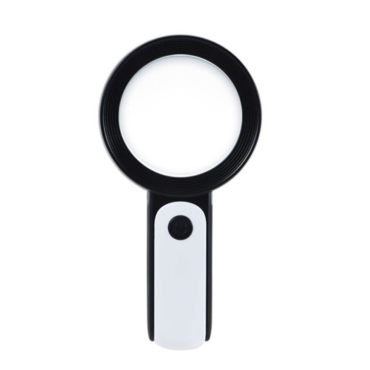 30 Times 18 LED Cool Warm Light HD Elderly Reading Repair Glass Magnifier, 30X(Gray White), 30X(Black White)