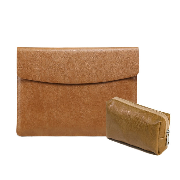 Horizontal Litchi Texture Laptop Bag Liner Bag For MacBook, 11 Inch A1370 / 1465, 12 Inch A1534, 13.3 Inch A1502 / 1425/1466/1369, 15.4 Inch A1398, 13 Inch A1708 / 1706/1989 / A2337 / A2338, 15 Inch A1707 / 1990, Pro 16 Inch A2141