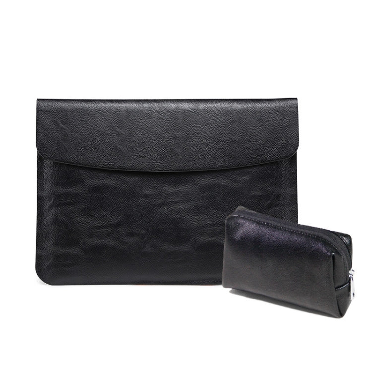 Horizontal Litchi Texture Laptop Bag Liner Bag For MacBook, 11 Inch A1370 / 1465, 12 Inch A1534, 13.3 Inch A1502 / 1425/1466/1369, 15.4 Inch A1398, 13 Inch A1708 / 1706/1989 / A2337 / A2338, 15 Inch A1707 / 1990, Pro 16 Inch A2141