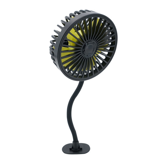 F408 Ventilateur USB en silicone pour voiture avec réglage multi-angle, F408