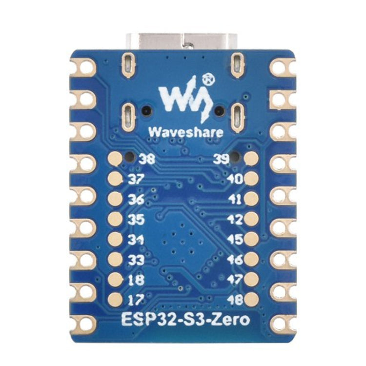 Waveshare ESP32-S3 Mini Development Board, Based On ESP32-S3FH4R2 Dual-Core Processor, without Header, with Header