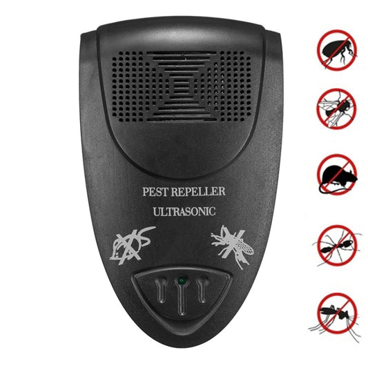 LI-3110 Ultrasonic Electronic Rat Repeller Household Smart Insect Repellent, US Plug(Black), EU Plug(Black), UK Plug(Black)