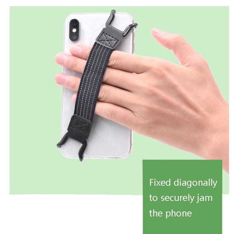 5 PCS Mobile Phone Back Strapping Bracket Lazy Phone And Tablet Back Stick Bracket, Style:, 2 x 20cm (Black), 2 x 13cm (Black Iron Buckle), 2 x 20cm (Black Iron Buckle)