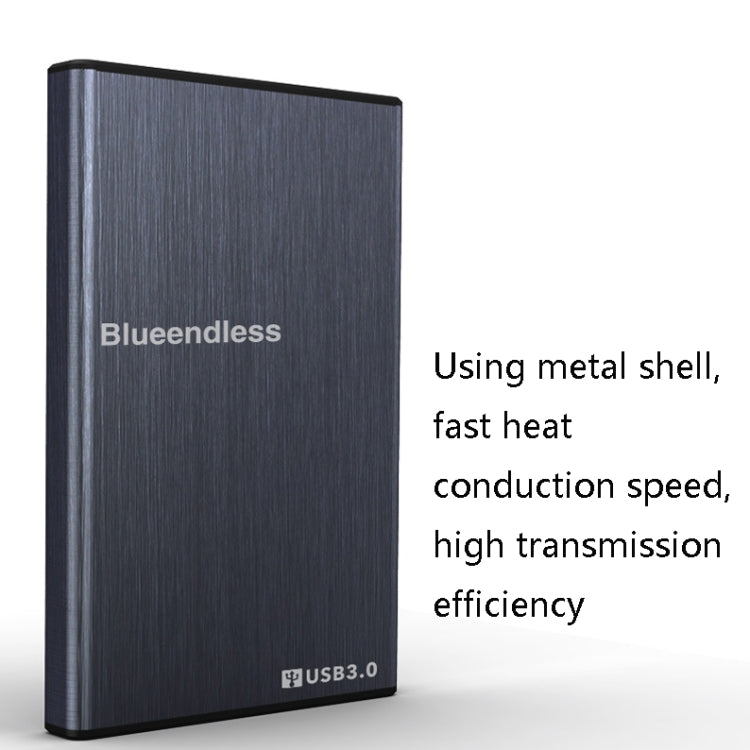 Blueendless U23T 2.5 inch Mobile Hard Disk Case USB3.0 Notebook External SATA Serial Port SSD, Red, Blue, Black, Silver, Iron Gray, Type-C to USB (Black), TYPE-C to Type-C (Black)