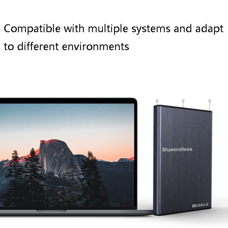 Blueendless U23T 2.5 inch Mobile Hard Disk Case USB3.0 Notebook External SATA Serial Port SSD, Red, Blue, Black, Silver, Iron Gray, Type-C to USB (Black), TYPE-C to Type-C (Black)