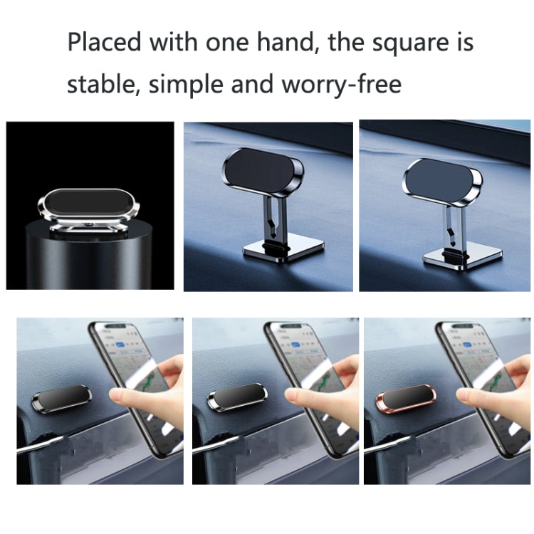 2 PCS Multifunctional Car Phone Holder Magnetic Suction Instrument Panel Navigation Suction Cup Holder, S17 Black, S17 Silver, F6 Black, F6 Rose Gold