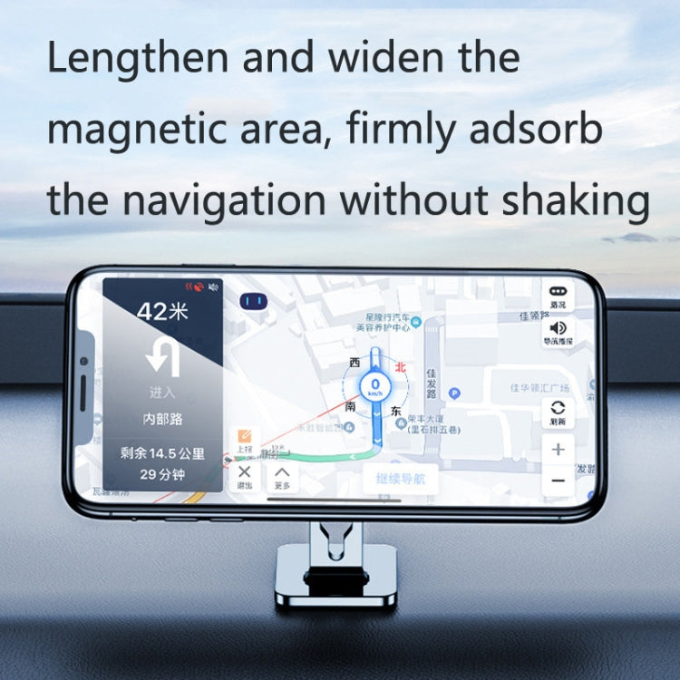2 PCS Multifunctional Car Phone Holder Magnetic Suction Instrument Panel Navigation Suction Cup Holder, S17 Black, S17 Silver, F6 Black, F6 Rose Gold