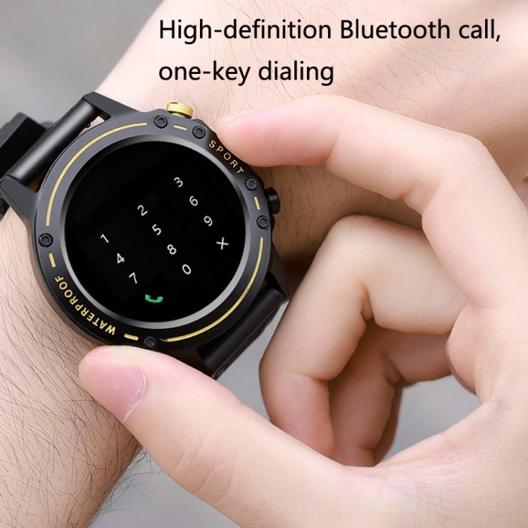 OD-1 Heart Rate Sphygmomanometer Step Body Temperature Waterproof High-Quality Speaker Bluetooth Call Bracelet, Yellow, Red, Silver Gray