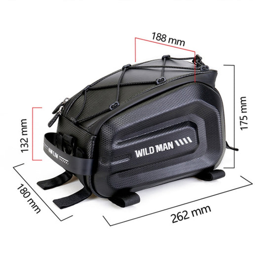 WILD MAN GD5 4L Bicycle EVA Hard Shell Rack Tail Bag Outdoor Cycling Equipment, GD5 4L