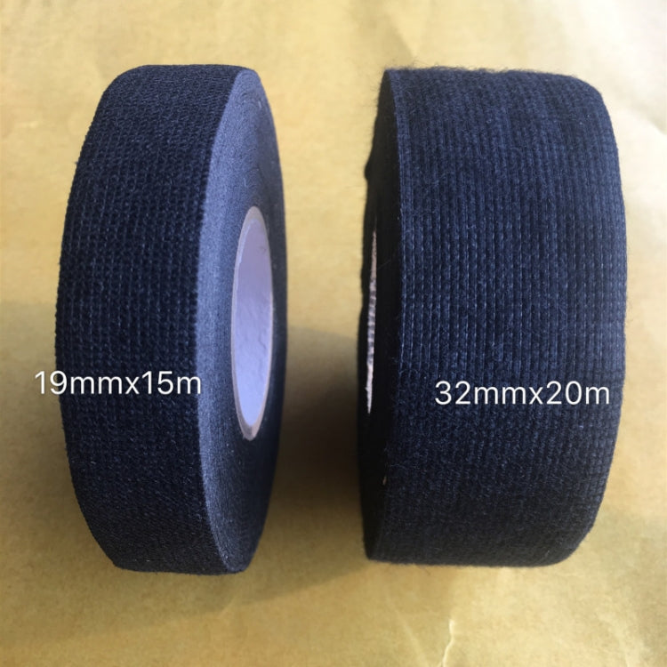 Car Modified Wire Harness Tape Fluff Gum Insulation Electrical Tape, 19mmx15m, 32mmx20m