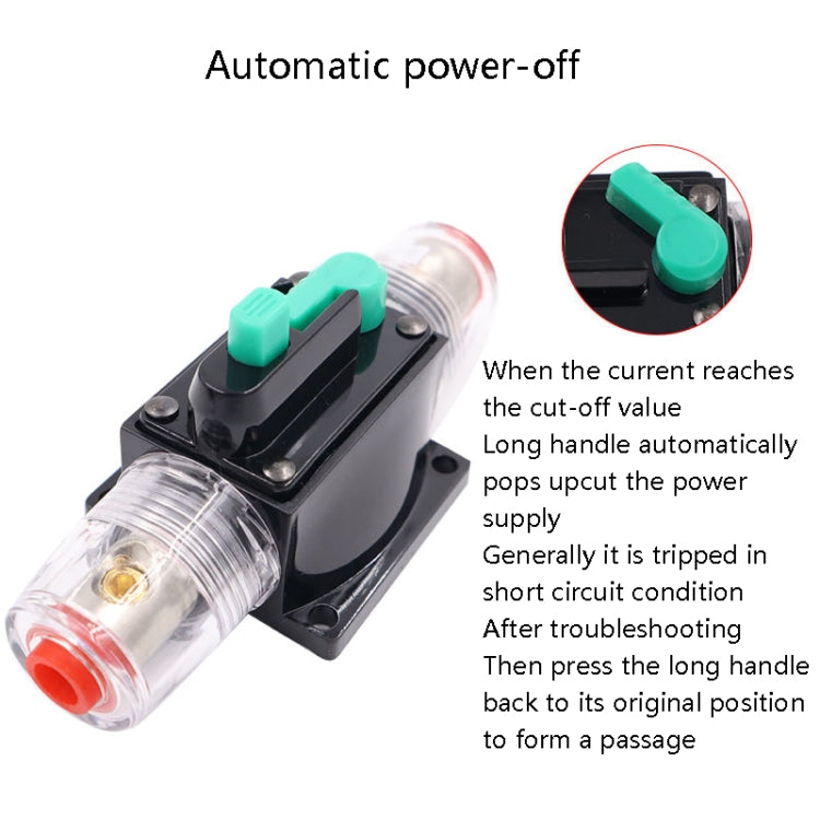CB9 Car Audio Insurance RV Yacht Circuit Breaker Switch Short Circuit Overload Protection Switch, 10A, 15A, 20A, 30A, 40A, 50A, 60A, 80A, 100A, 150A