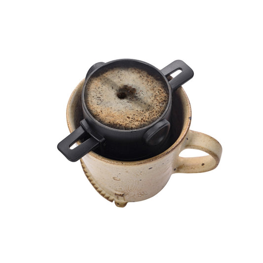 Filtre à café de voyage pliable double filtre pratique, filtre à café