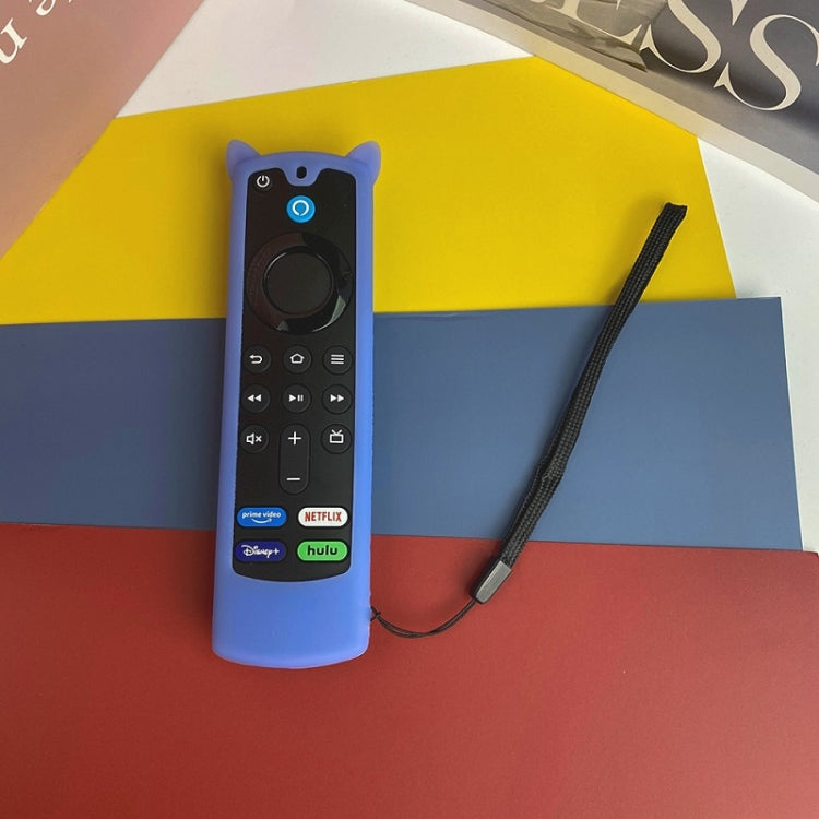2 PCS Y26 Remote Control Case For Amazon ALEXA Voice Remote 3rd Gen, Orange, Red, Ice Blue, White, Luminous Blue, Luminous Green