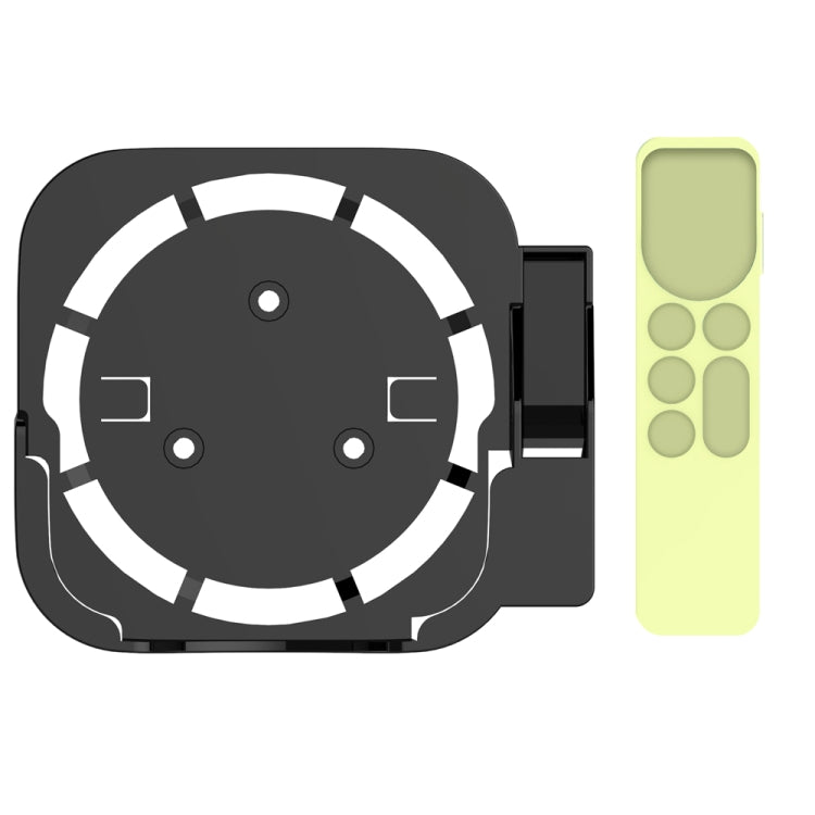 JV06T Set Top Box Bracket + Remote Control Protective Case Set for Apple TV