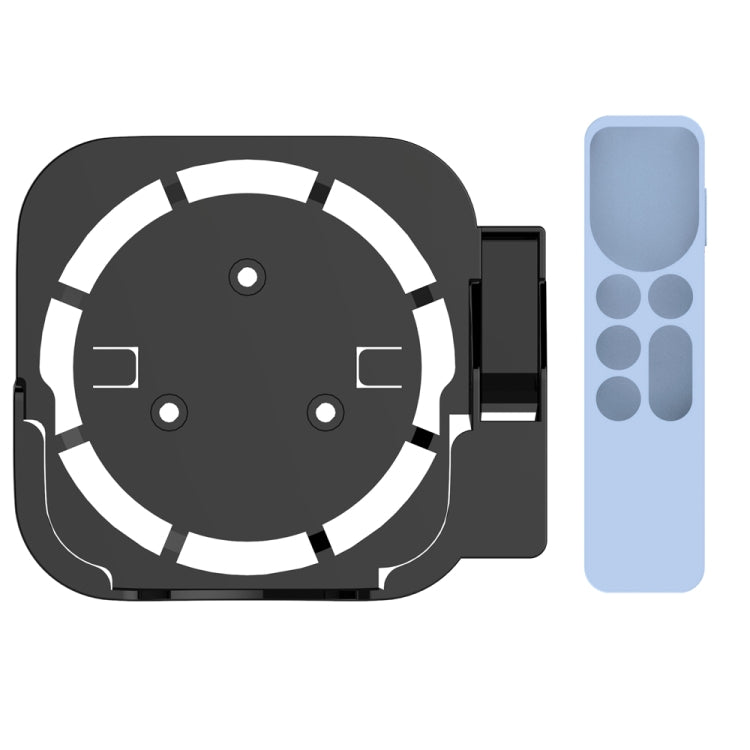 JV06T Set Top Box Bracket + Remote Control Protective Case Set for Apple TV