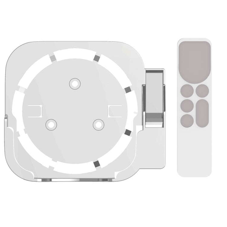 JV06T Set Top Box Bracket + Remote Control Protective Case Set for Apple TV
