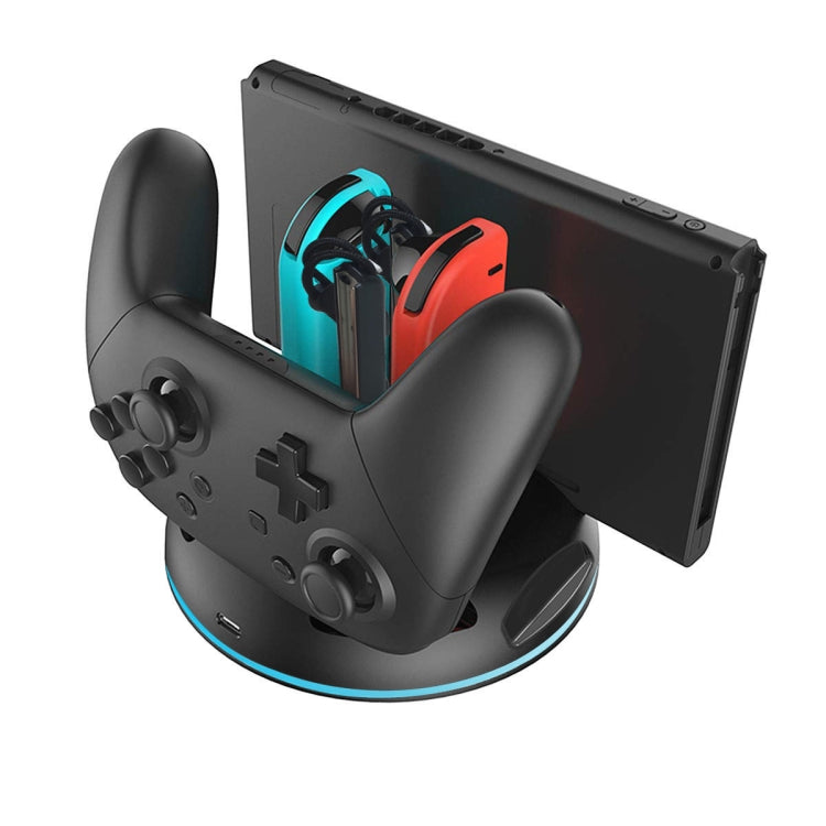 D1 Colorful Lights Handle Charger For Nintendo Switch / Switch Lite, D1