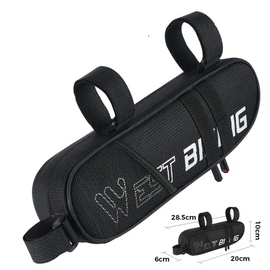 WEST BIKING Sac de vélo triangulaire réfléchissant grande capacité Sac de cyclisme Sac de poutre horizontale Sac de voiture de route anti-éclaboussures, Sac de poutre avant WEST BIKING 1.3L