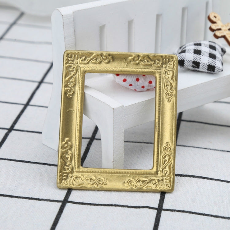 Accessoires de maison de poupée miniature cadre à motif décoratif