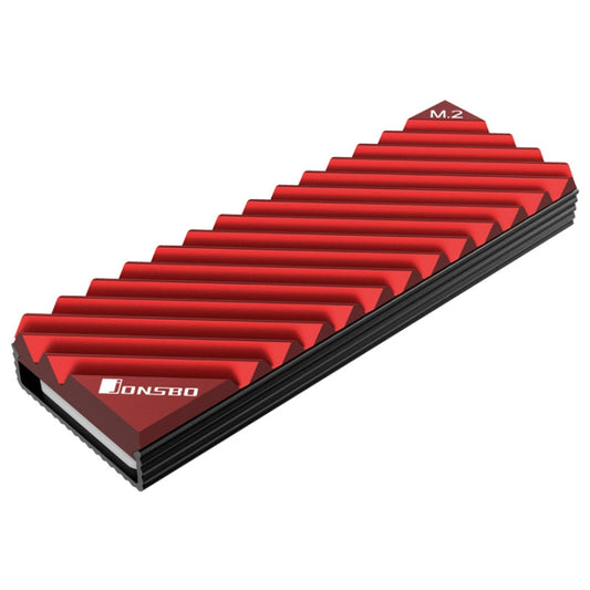 Radiateur SSD Jonsbo M.2-3 pour NVME/SSD, rouge, gris