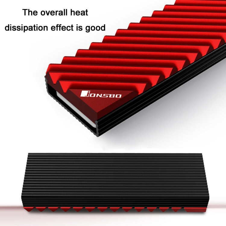 Jonsbo M.2-3 Solid State Radiator For NVME/SSD, Red, Grey